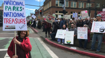 People demand an end to Trump-Musk destruction of national parks